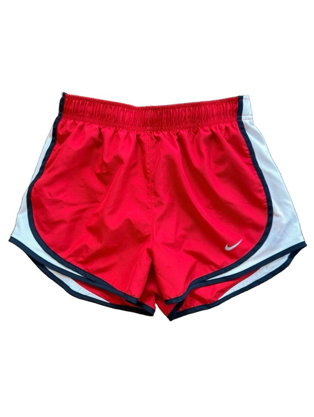 Nike Dri-FIT Women’s Small Red Athletic Shorts White/Black Trim Running
